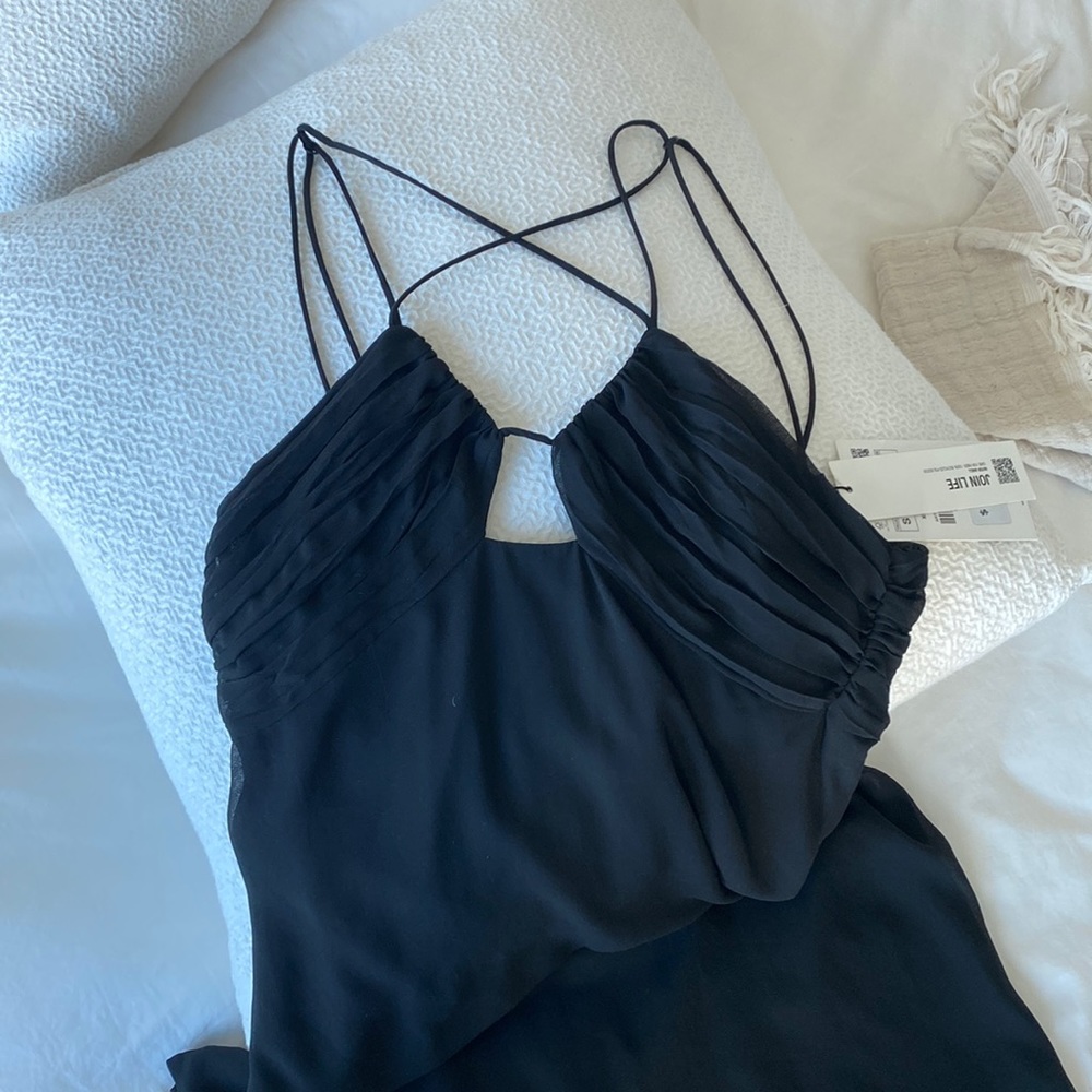 Zara black midi